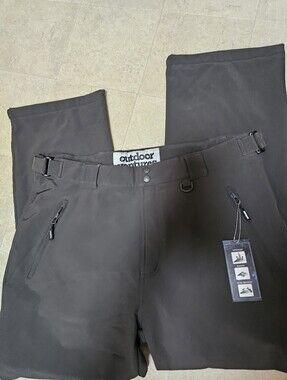 Outdoor Ventures Men's Snow Pants 2XL NWT Fleece Lined Softshell Ski Waterproof